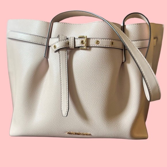 Michael Kors Emilia Large Pebbled Leather Tote Bag (light pink) - Picture 1 of 8